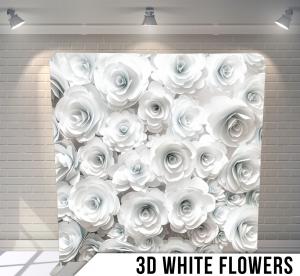 3D flowers backdrop graphic