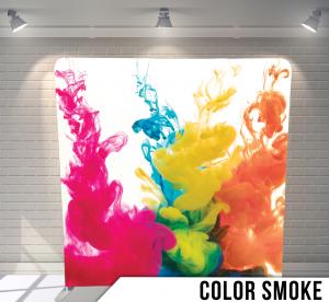 Color smoke backdrop graphic