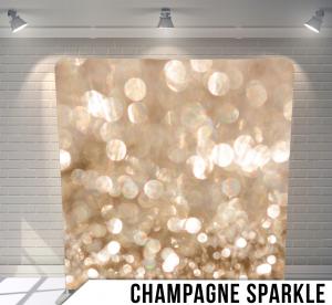 Champagne Sparkle backdrop graphic