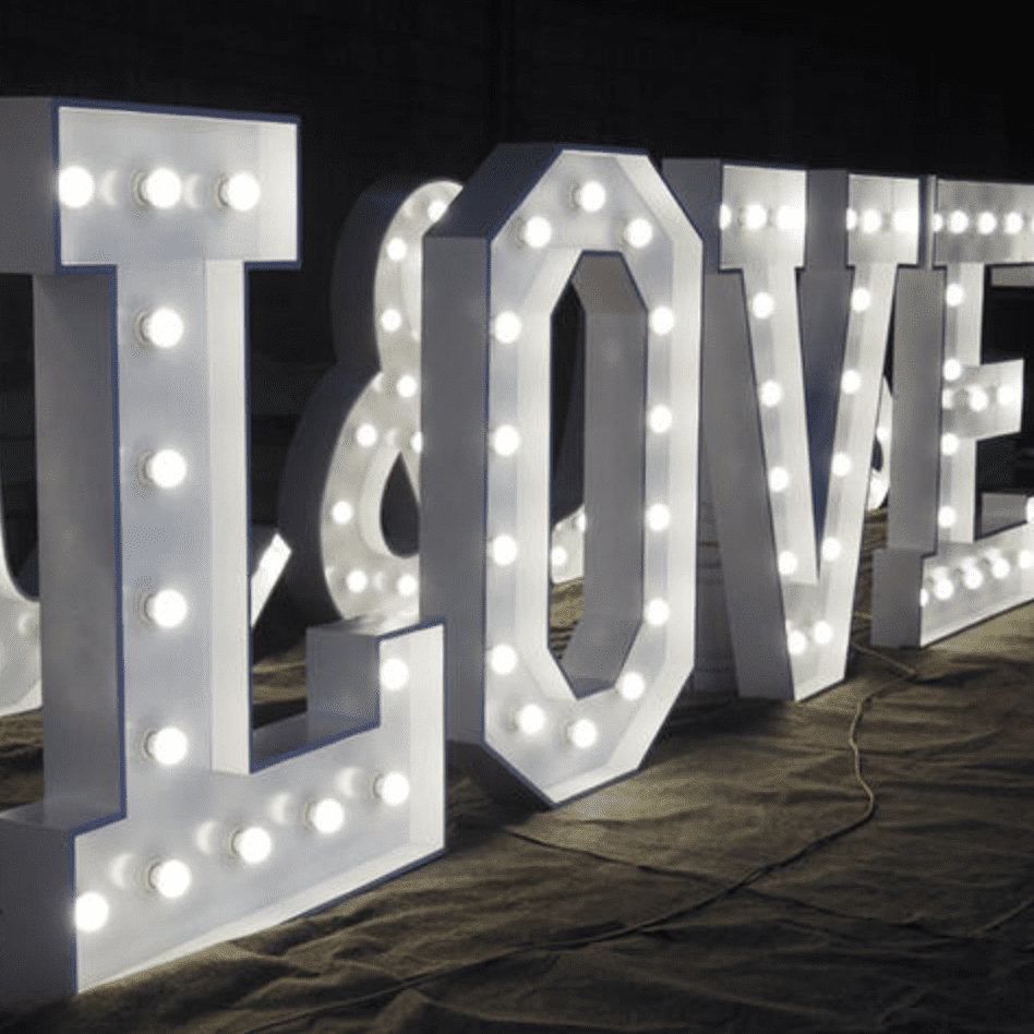 Love marquee lights